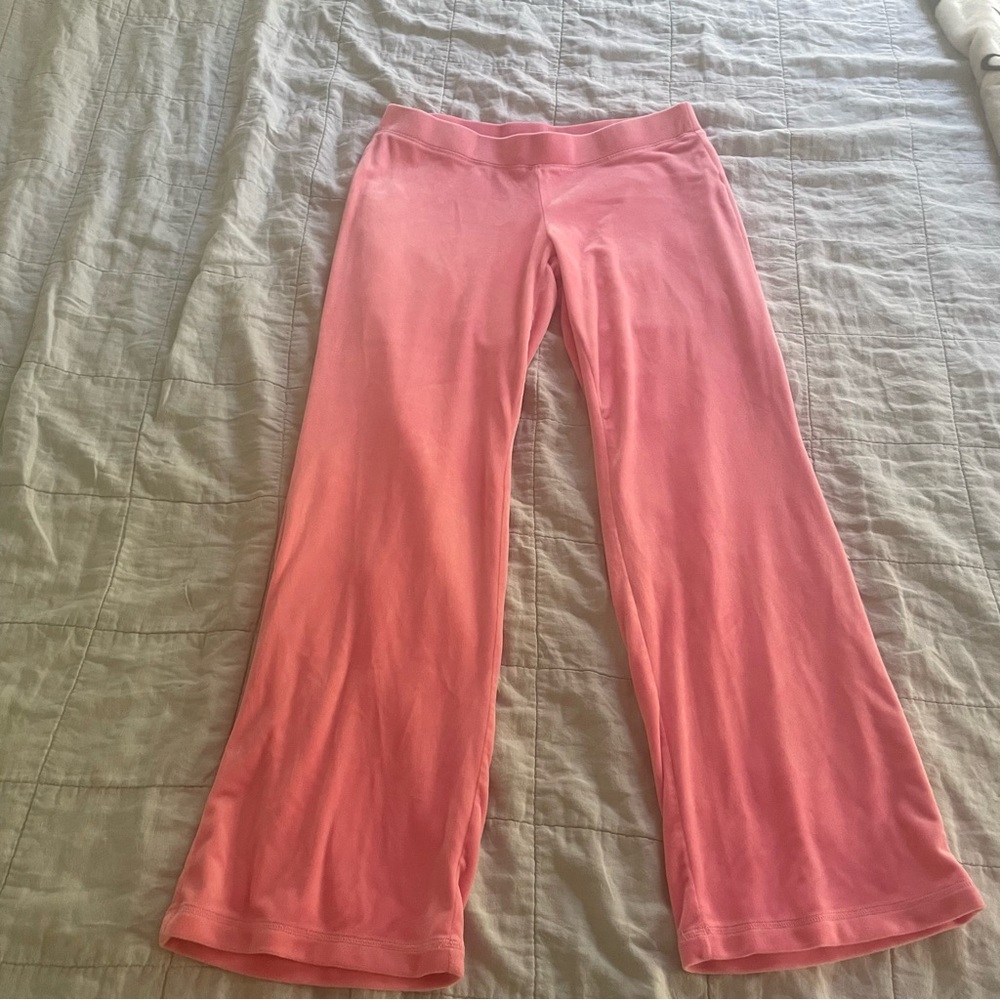 Juicy Couture Pink velour tracksuit pants